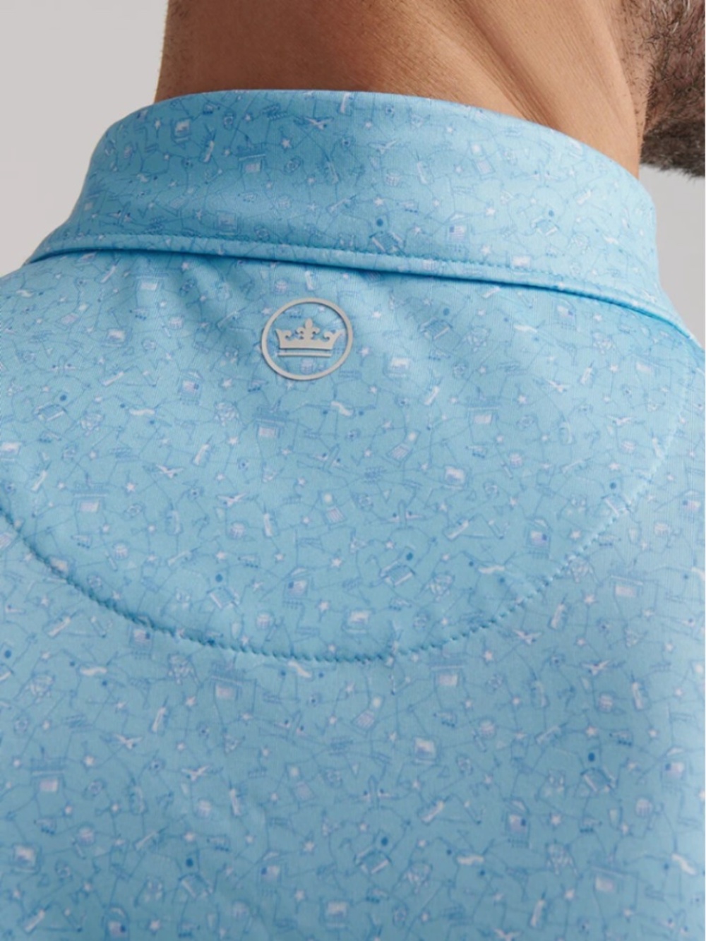 Peter Millar Men's XL Seaport Chambers Performance Jersey Polo MSRP $118